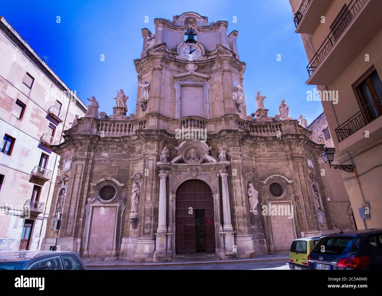 Anime Sante del Purgatorio Church is the home of the Misteri, 20 life-sized  woodcarvings describing the Passion of the Christ, Trapani, Sicily, Italy  Stock Photo - Alamy