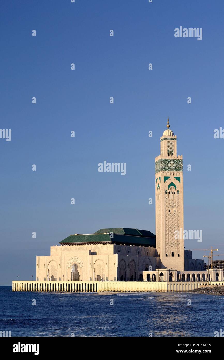 Hassan II mosque Casablanca, Morocco Stock Photo