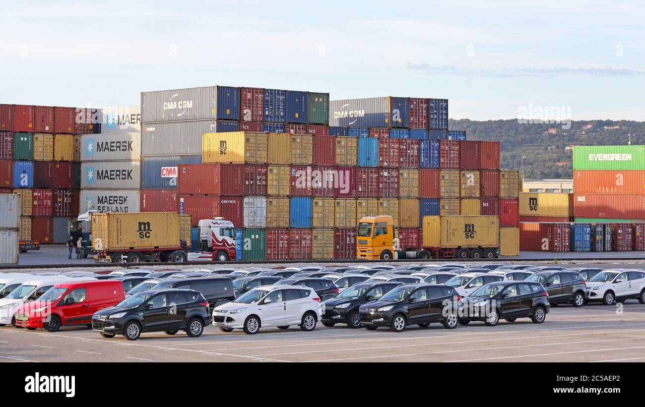 Container cars hi-res stock photography and images - Alamy