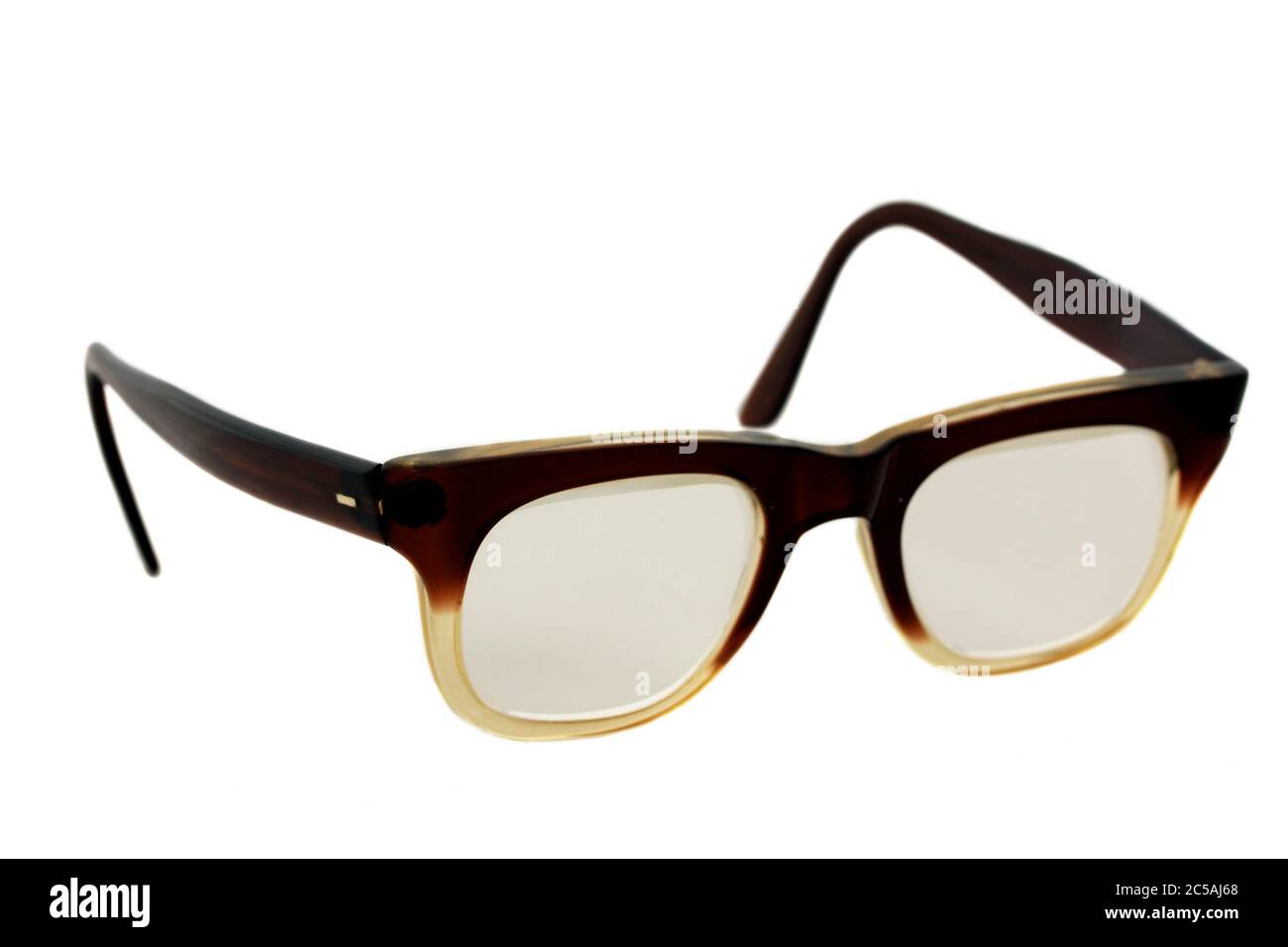 Pair of vintage glasses spectacles Stock Photo