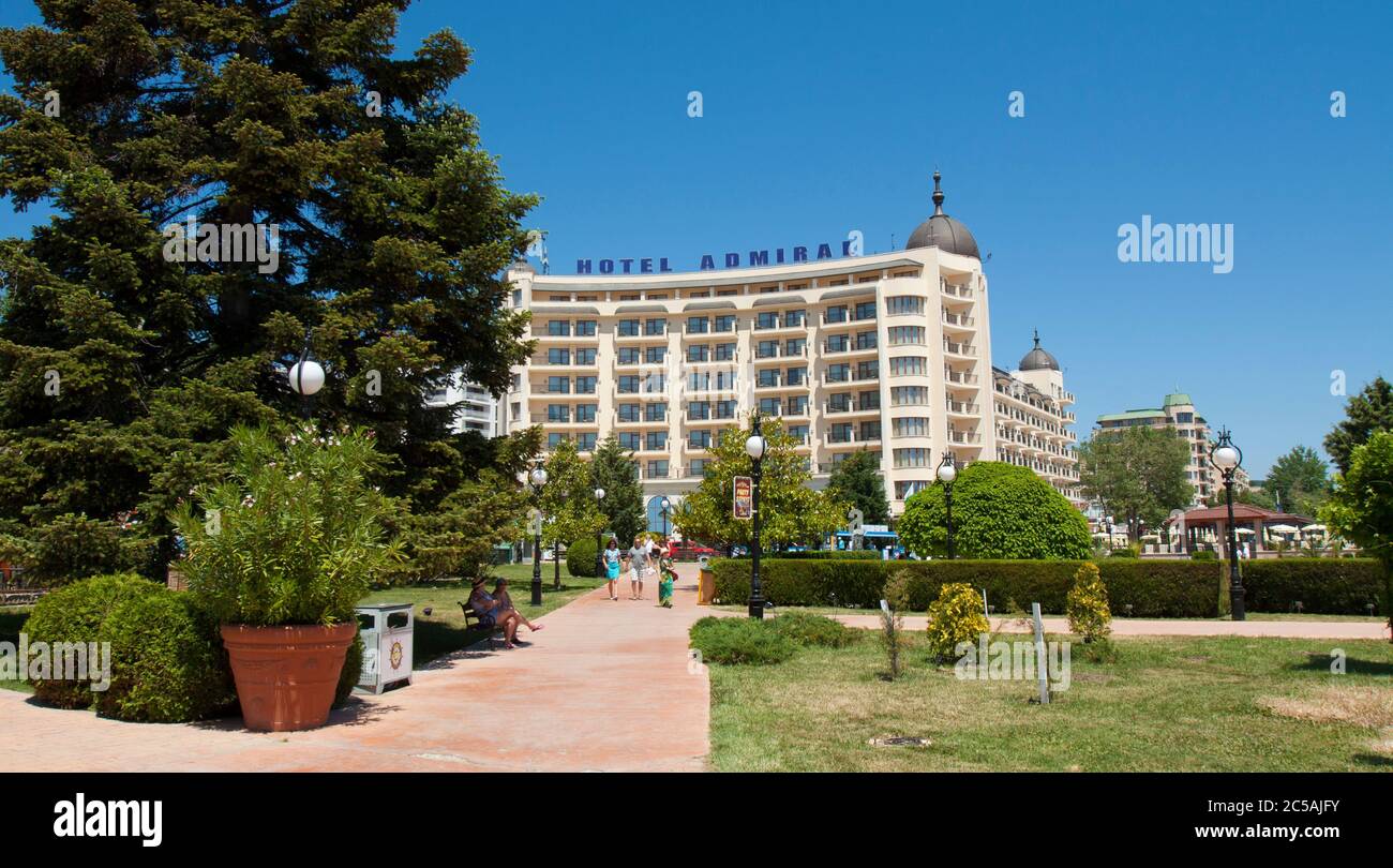 Hotel Admiral, Golden Sands resort, Bulgaria Stock Photo Alamy