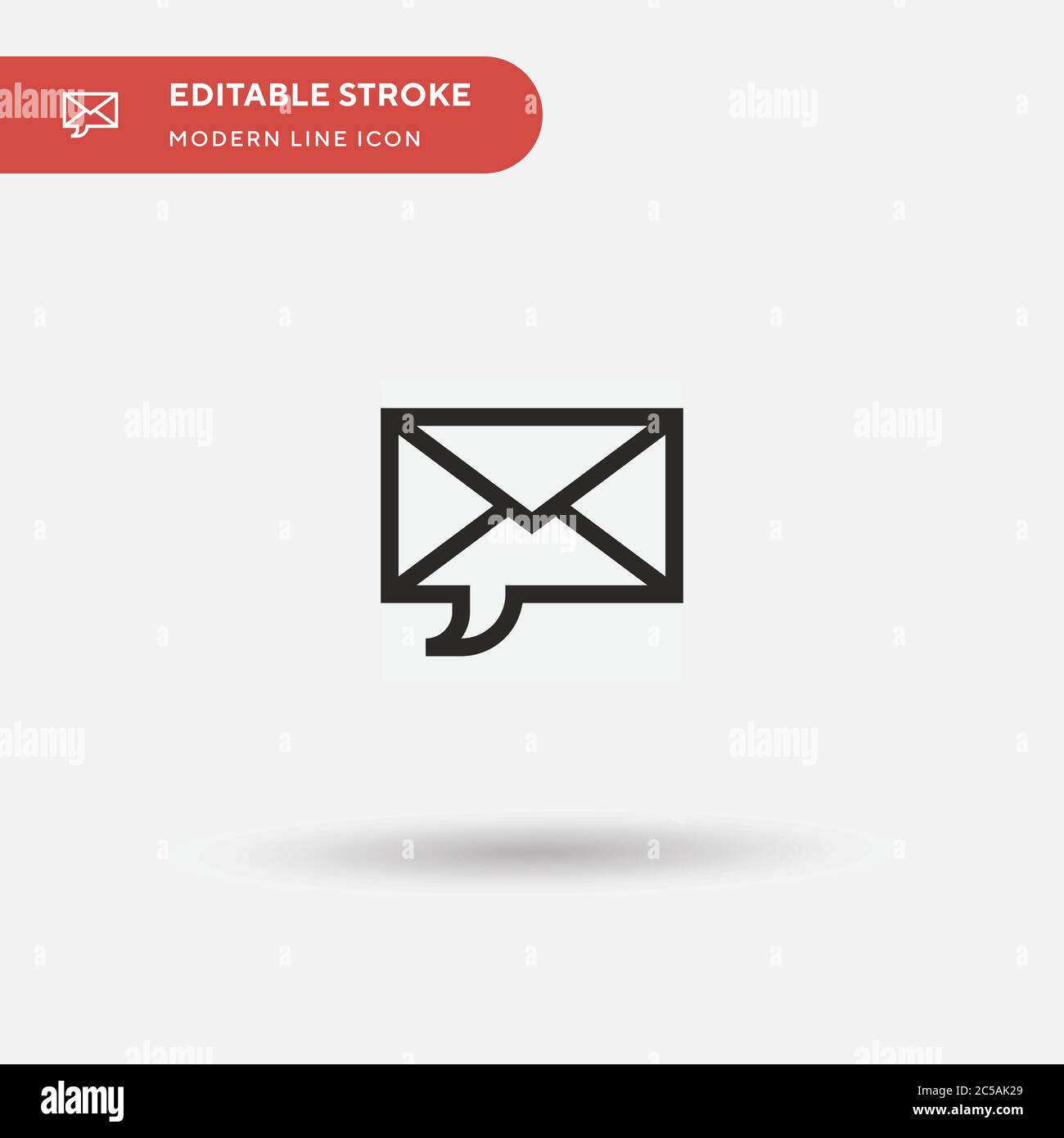 Email Simple vector icon. Illustration symbol design template for web ...