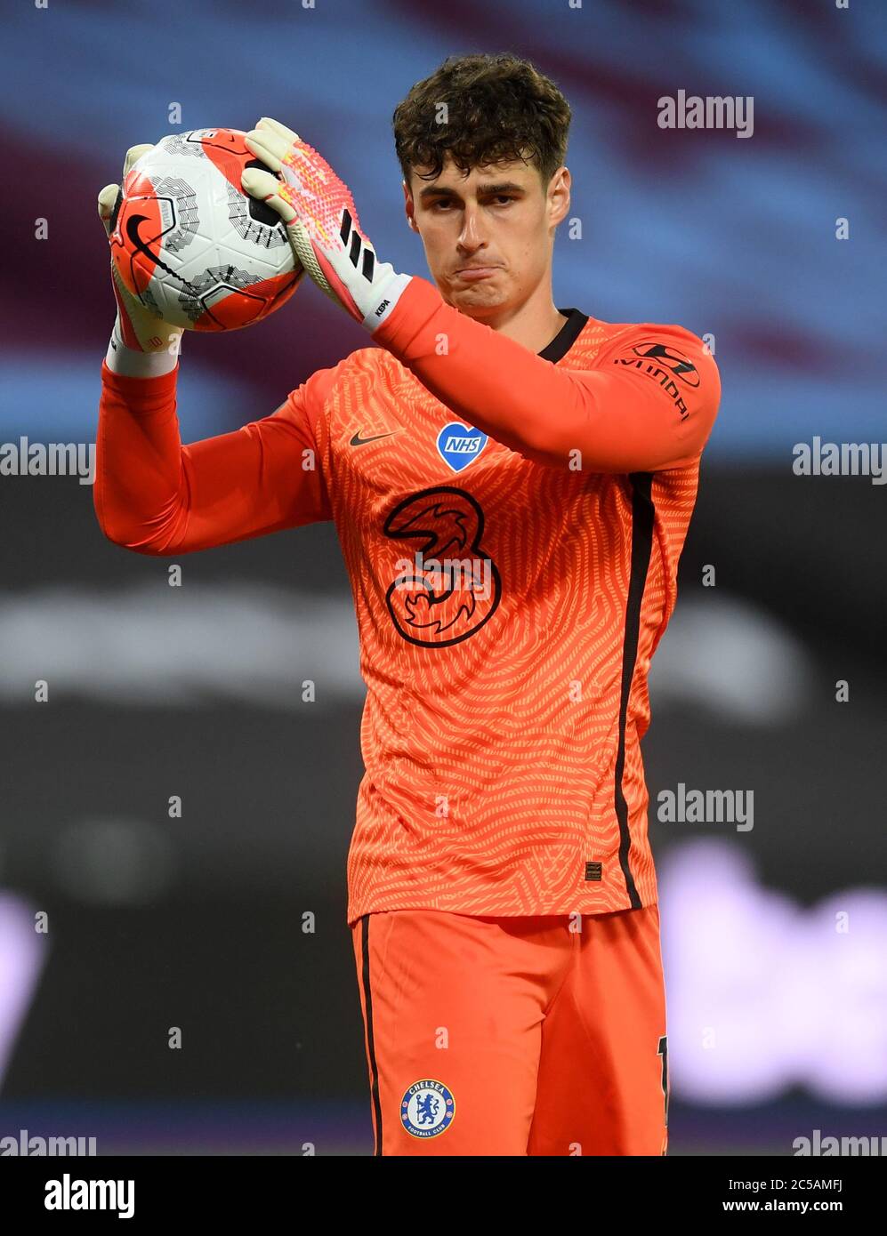 Chelsea goalkeeper Kepa Arrizabalaga during the Premier League match at