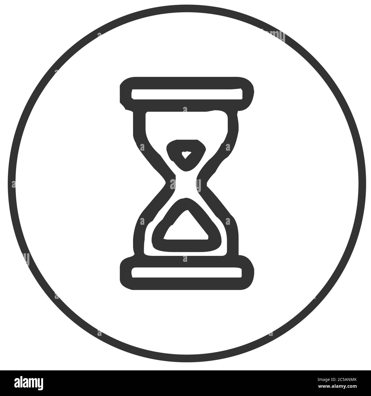 Vector Illustration Of Single Isolated Hourglass Icon Stock Vector