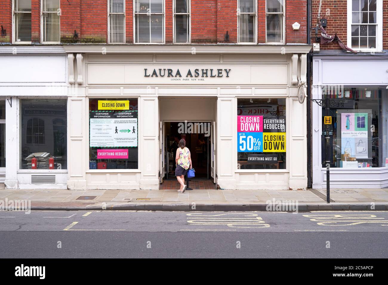 Laura Ashley store closing down sale Stock Photo