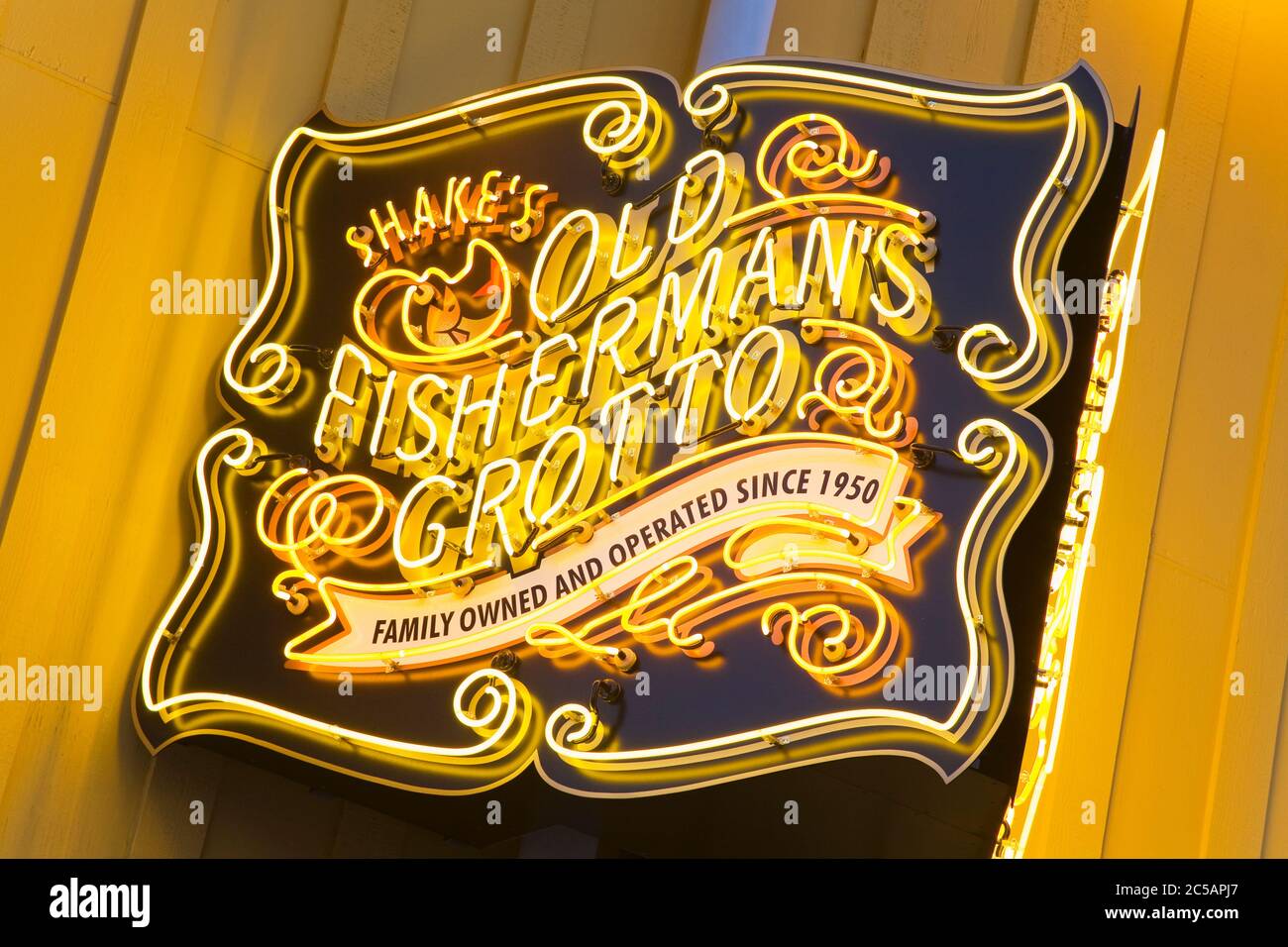 Old Fisherman's Grotto restaurant on Fisherman's Wharf,Monterey