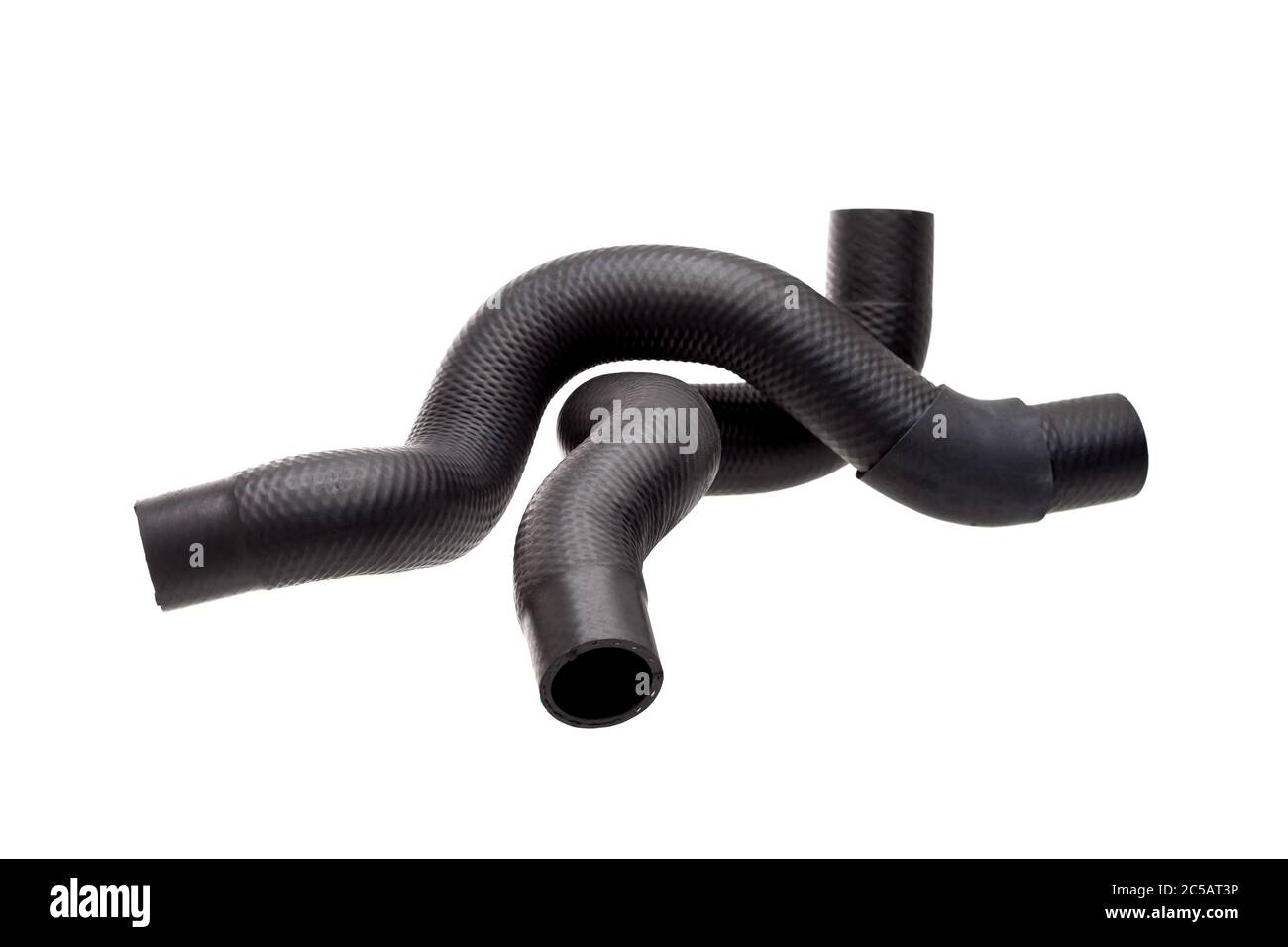genuine reinforced radiator pipes made of black hard rubber with