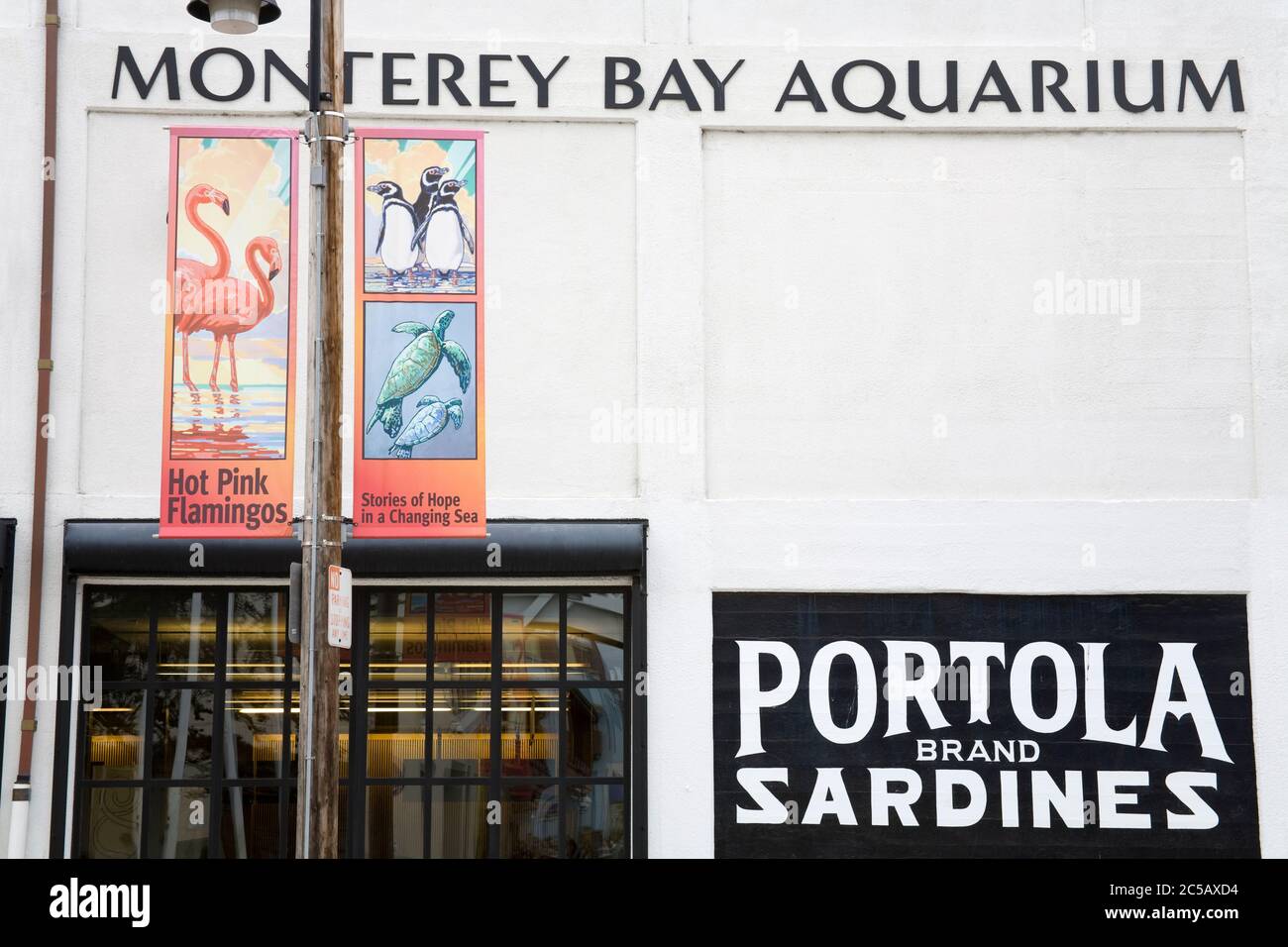 Monterey Bay Aquarium on Cannery Row,Monterey,California,USA Stock