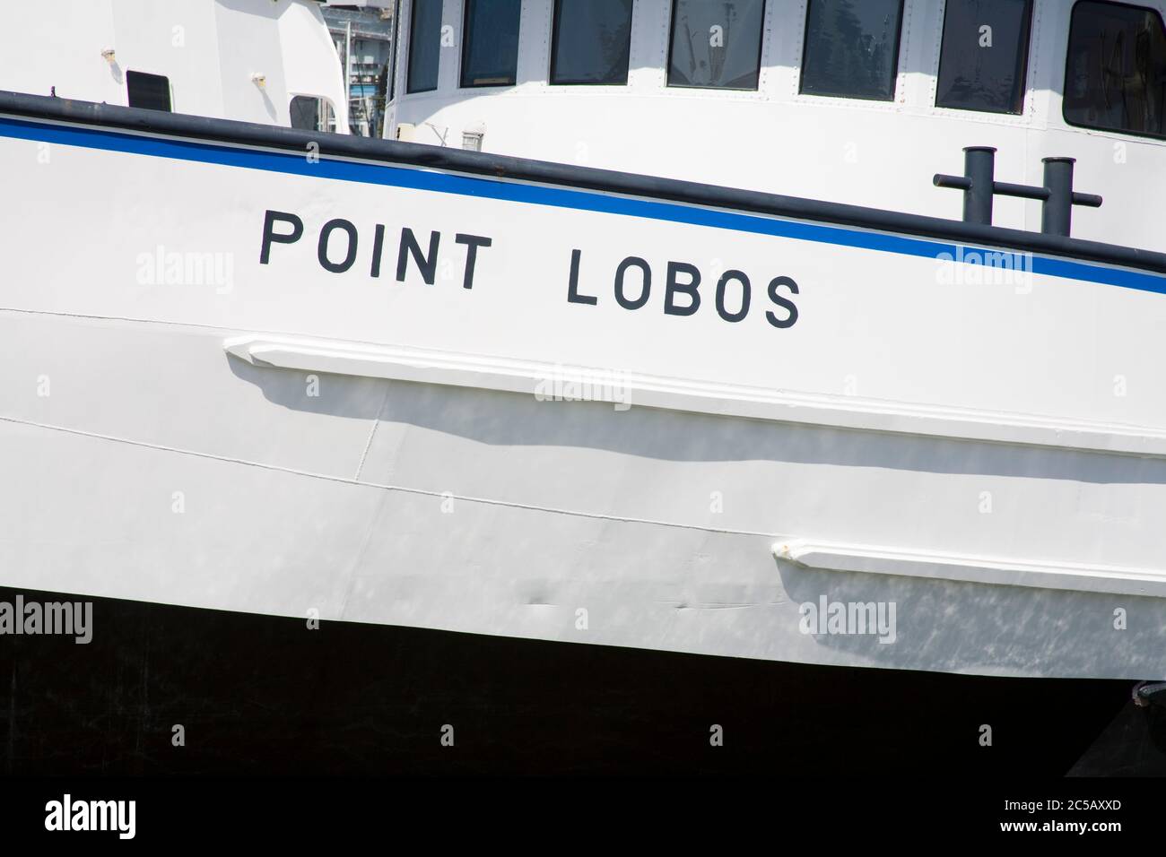 Fishing boats at Moss Landing,Monterey County,California,USA Stock