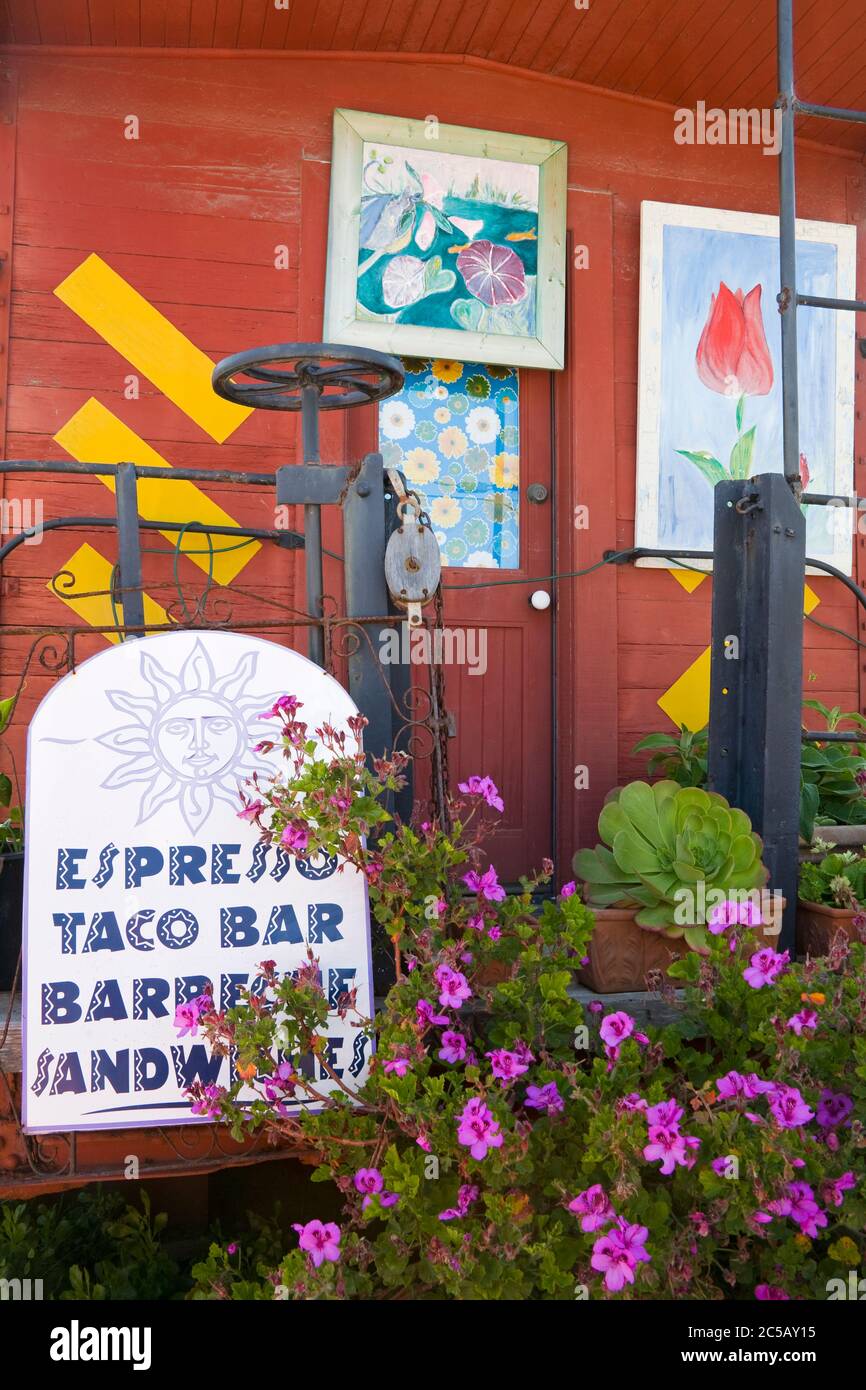 Haute Enchilada Cafe in Moss Landing,Monterey County,California,USA Stock Photo