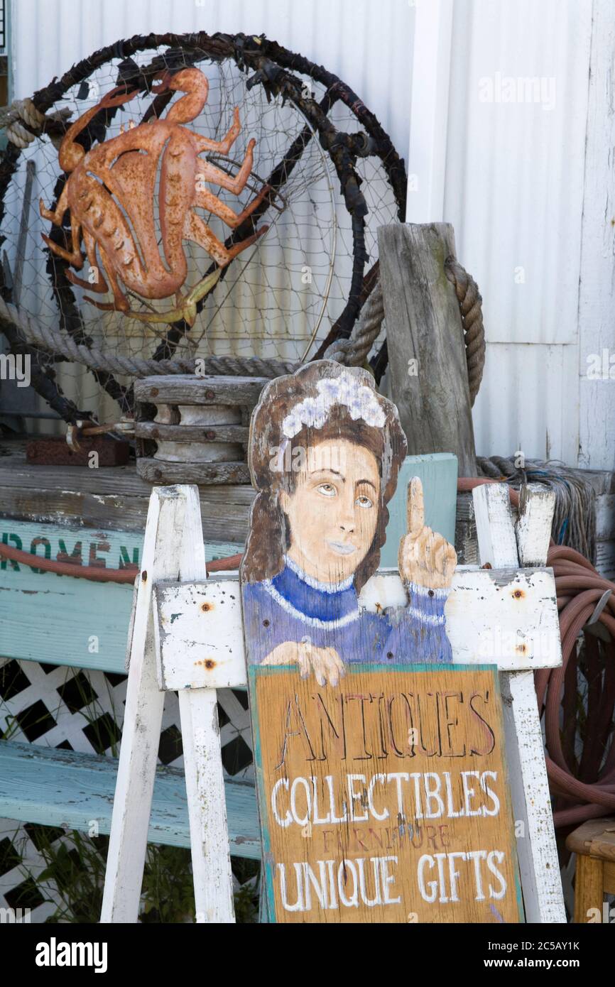 Antique store in Moss Landing,Monterey County,California,USA Stock