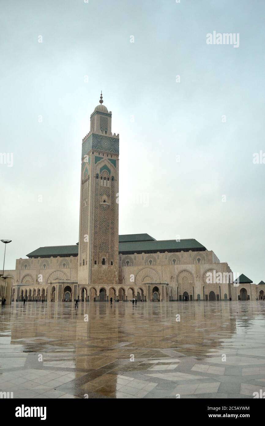 Hassan II mosque Casablanca, Morocco Stock Photo