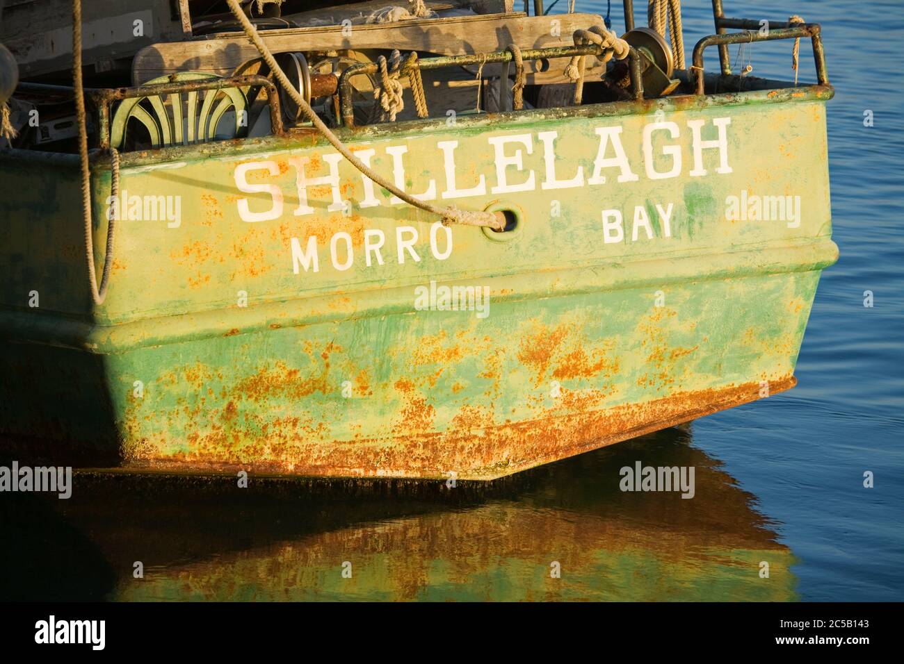 Fishing Boats,City of Morro Bay,San Luis Obispo County,California,USA Stock Photo