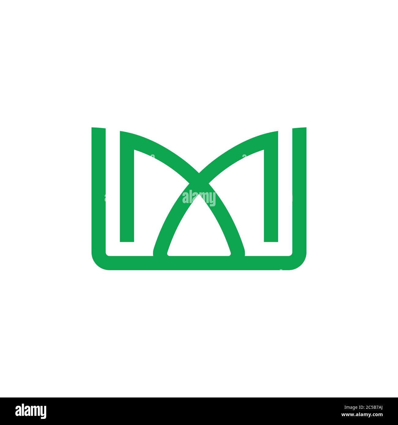 letter m simple geometric line logo vector Stock Vector Image & Art - Alamy