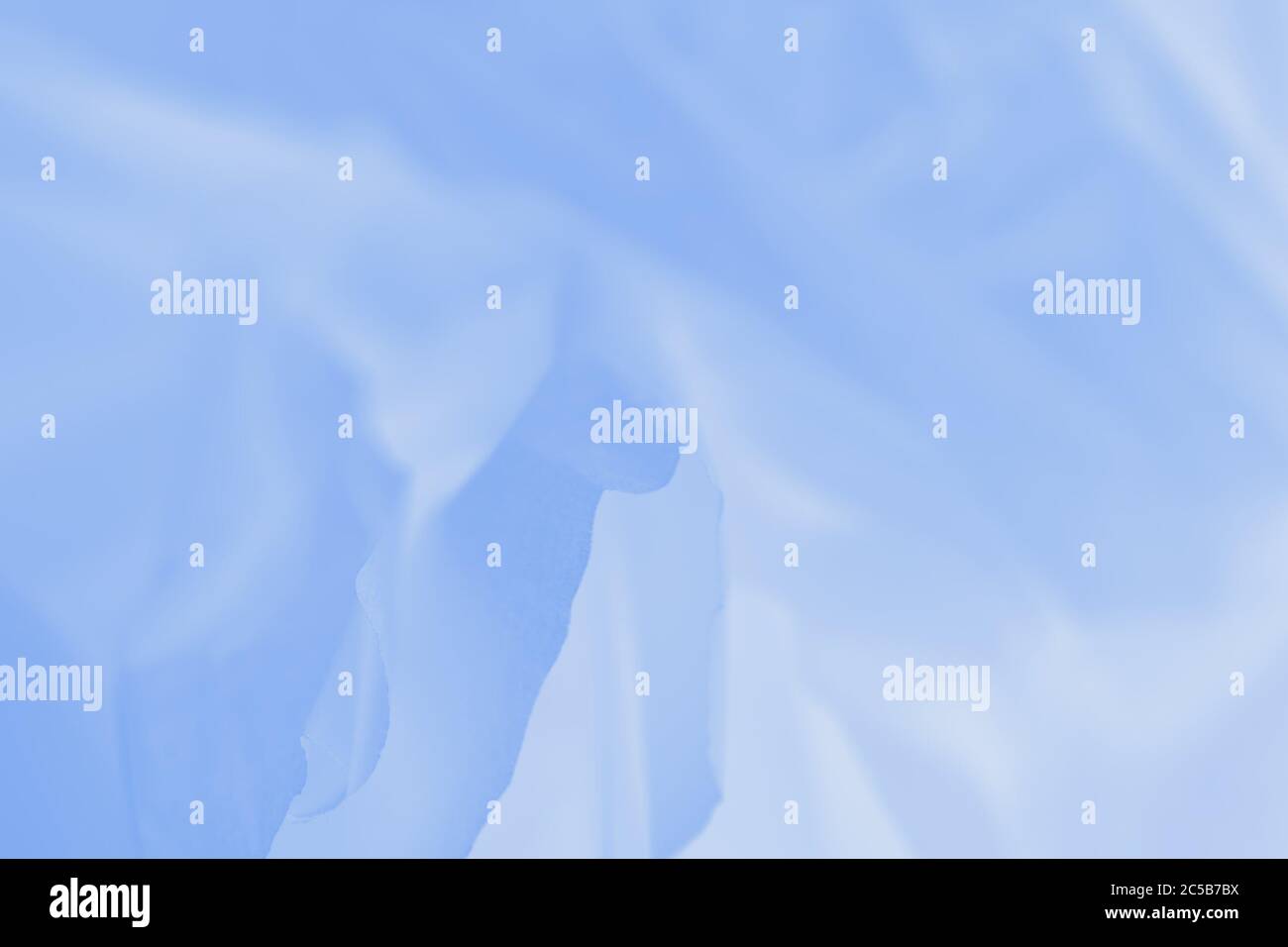 Delicate blue gradient abstract background, wrapping soft paper Stock Photo