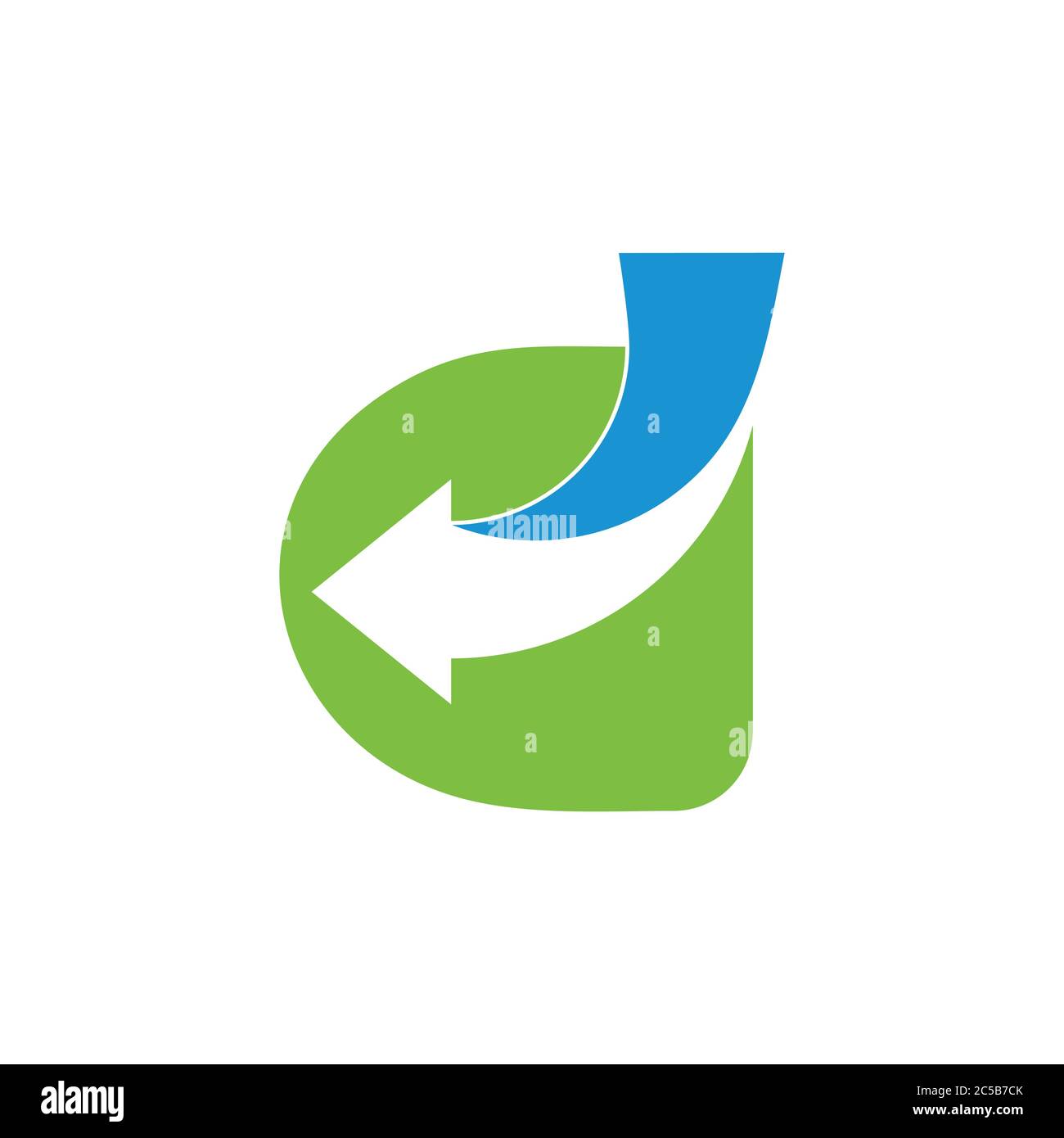 letter d arrow negative space logo vector Stock Vector Image & Art - Alamy