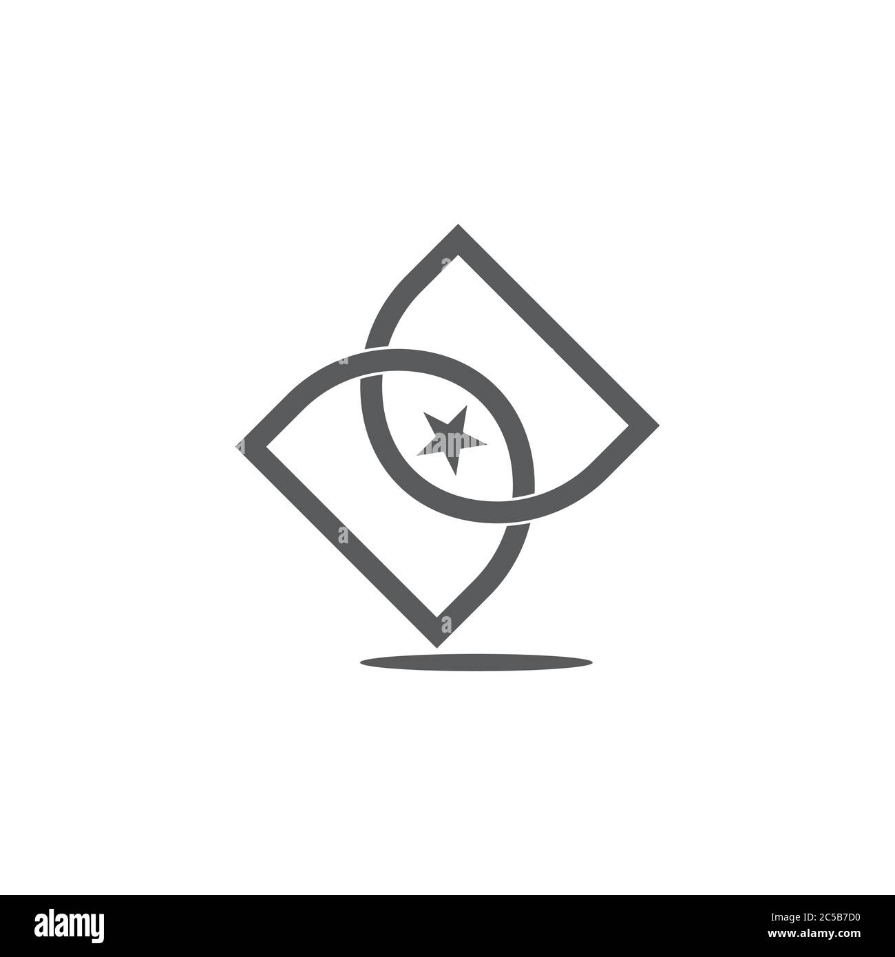 abstract letter dd infinity star geometric design vector Stock Vector