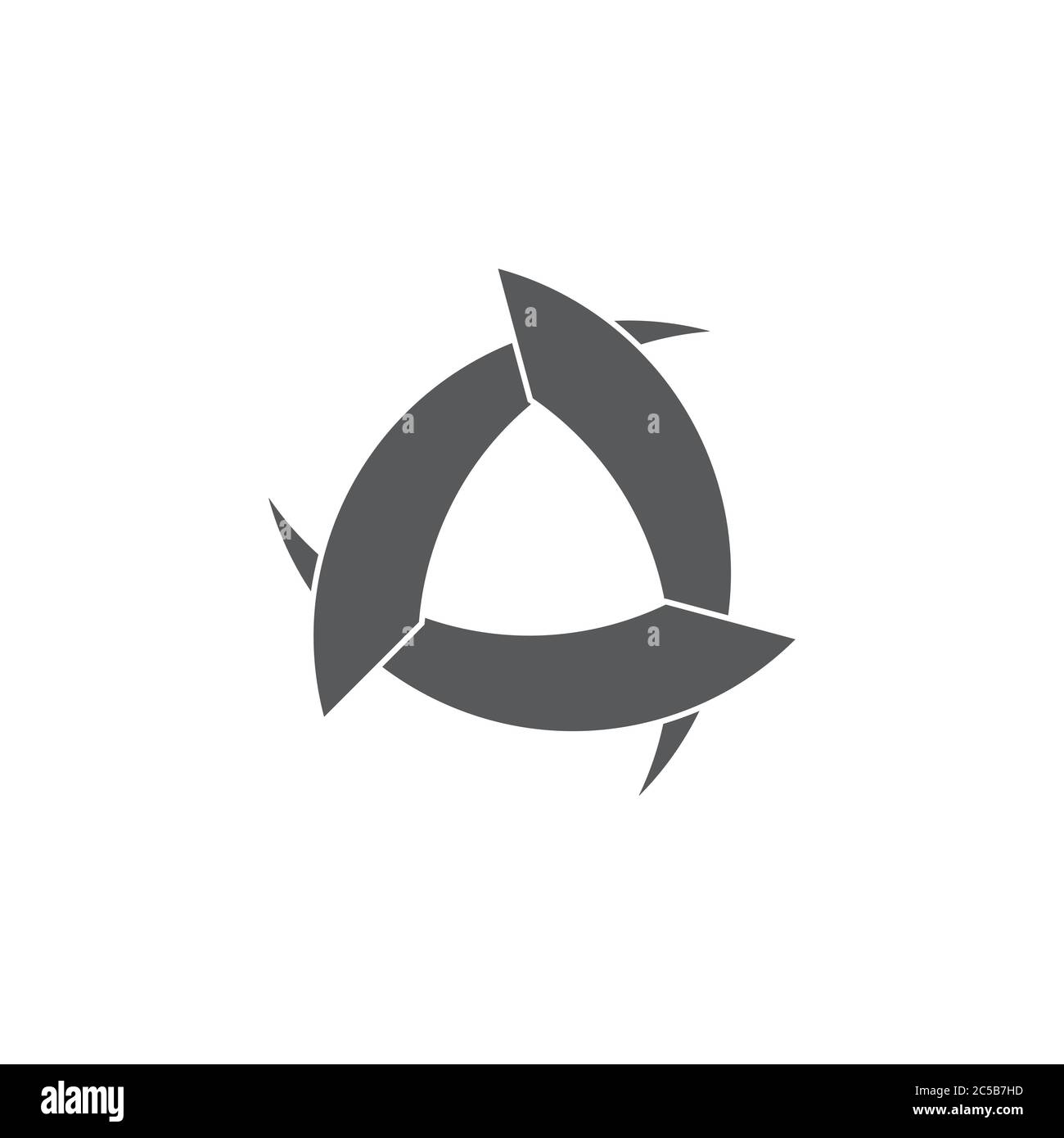 triangle circle motion design logo vector Stock Vector Image & Art - Alamy