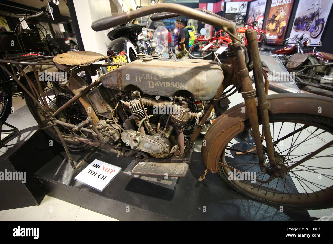 1916 Harley Davidson at the San Diego Automotive Museum Stock Photo