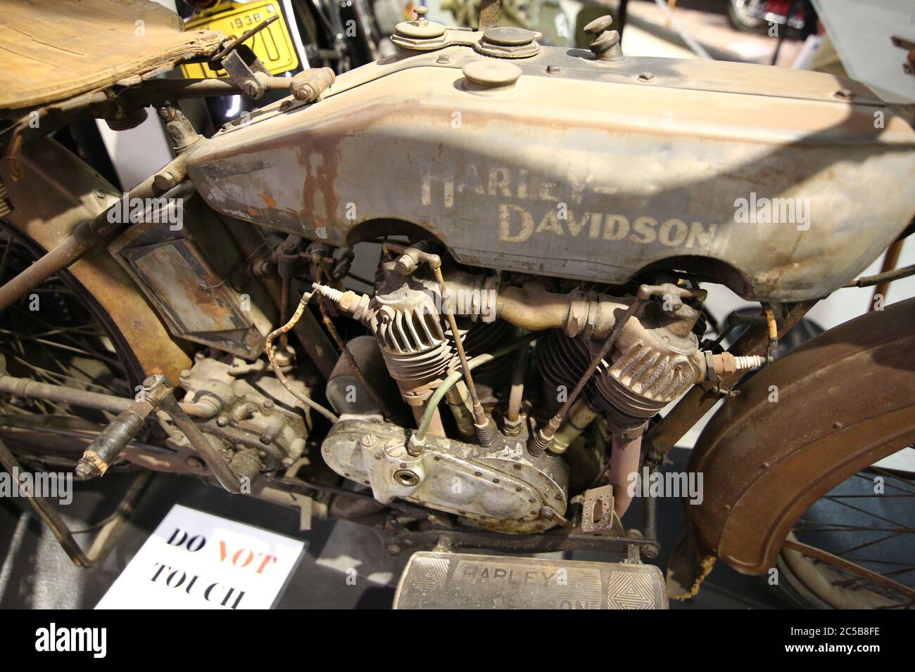 1916 Harley Davidson at the San Diego Automotive Museum Stock Photo