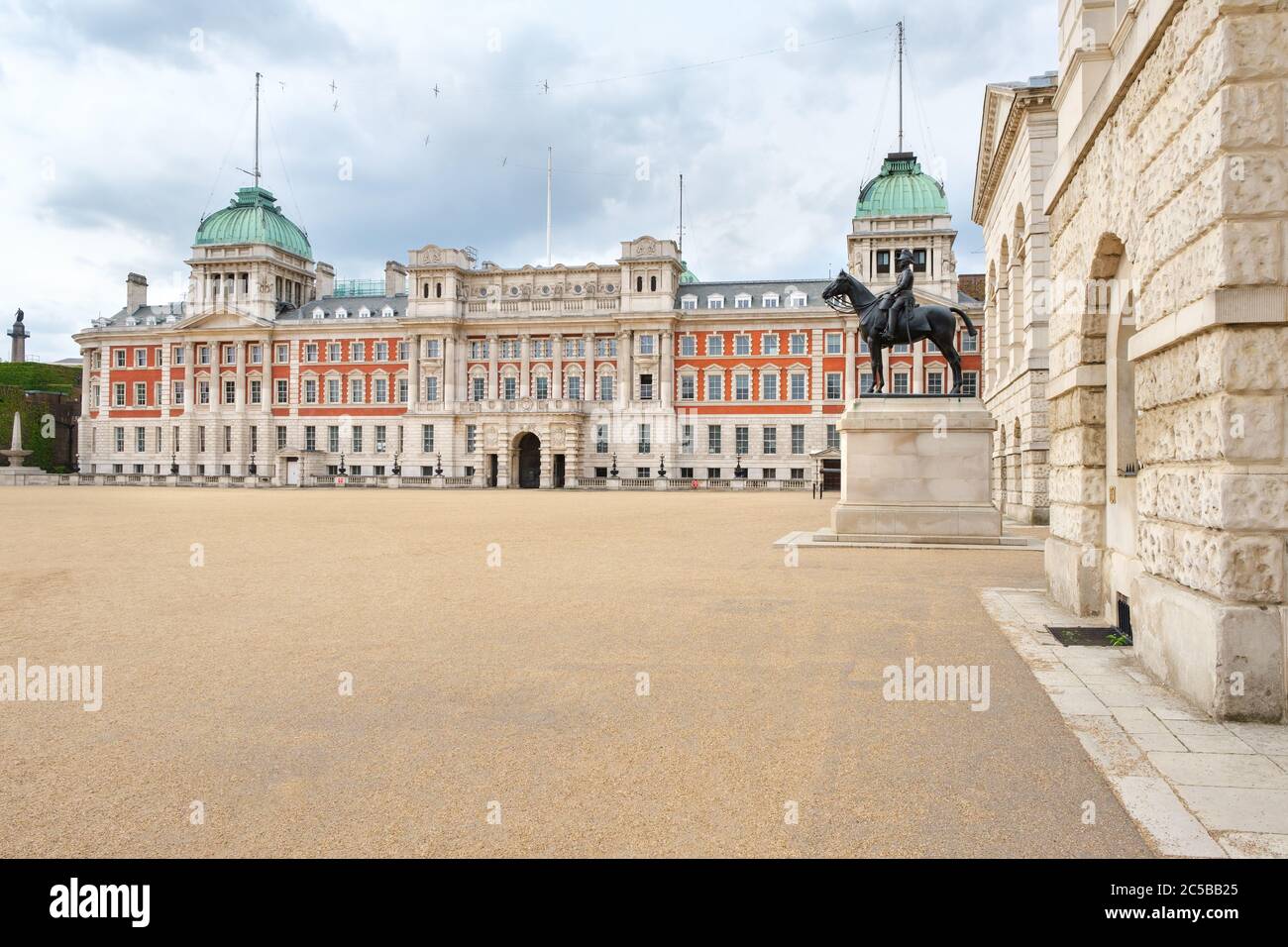 The Horse Guards Parade , a large parade ground off Whitehall in London