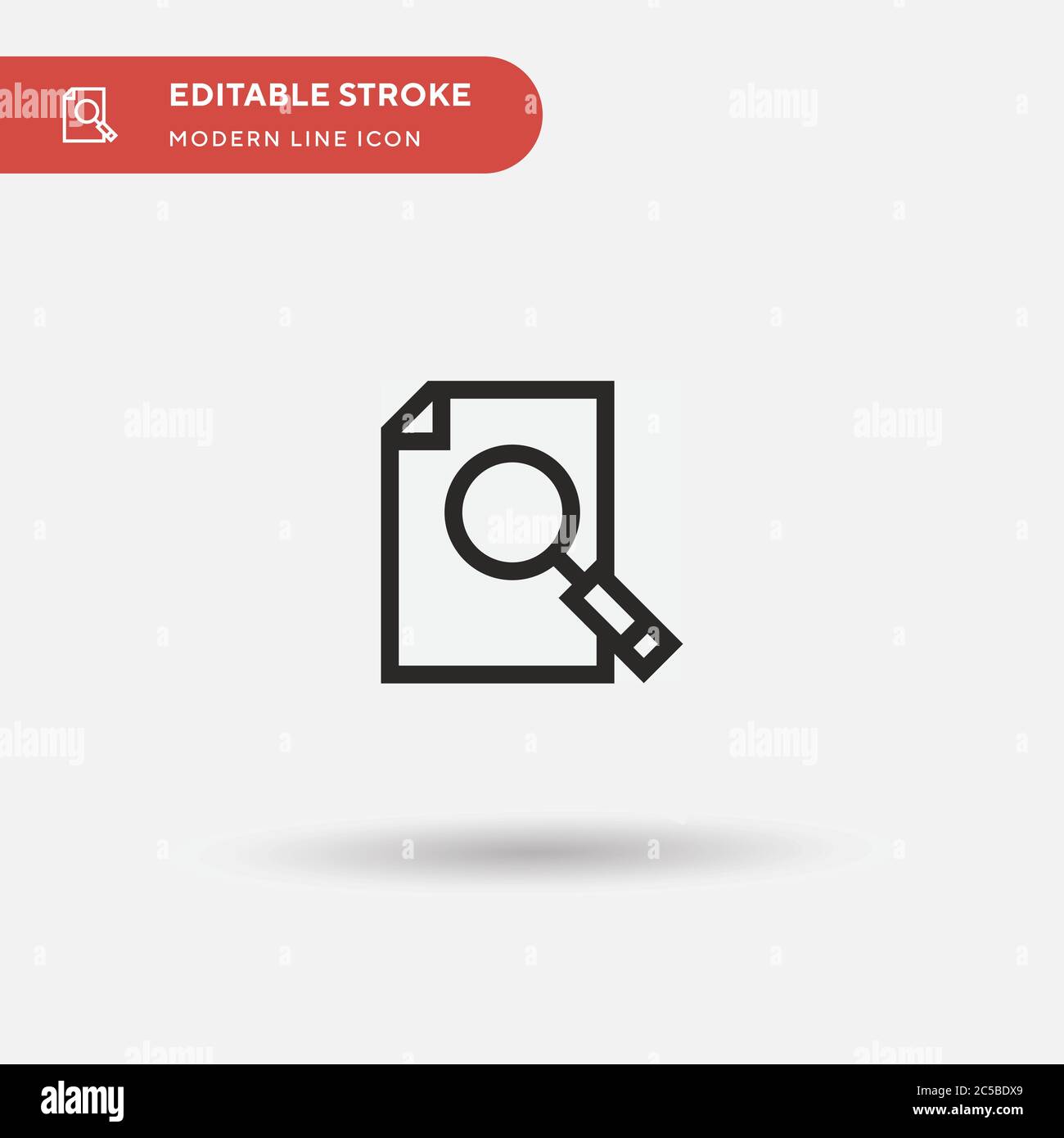 Search File Simple vector icon. Illustration symbol design template for ...
