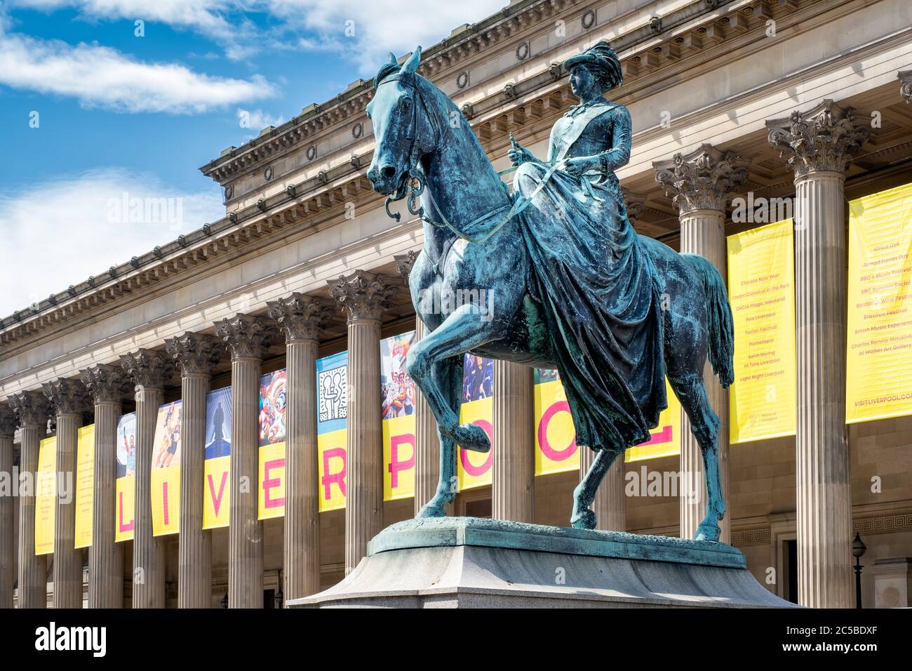 St George's Hall, a symbol of the city of Liverpool Stock Photo