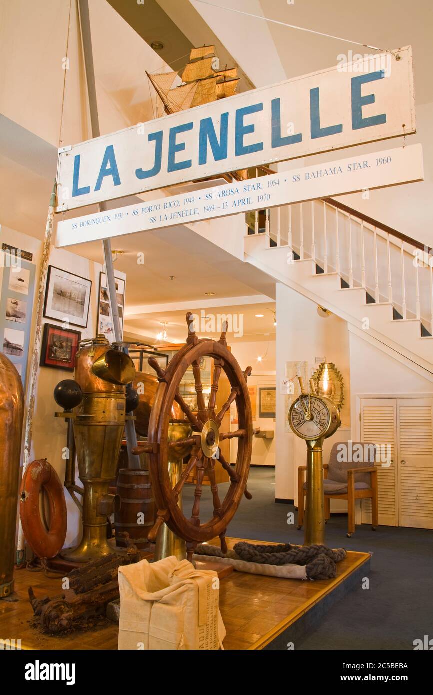 Ships Wheel, Ventura Maritime Museum, Oxnard City, Ventura County, California, USA Stock Photo