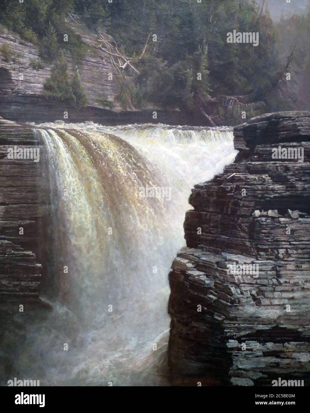 Trenton Falls near Utica, New York - DeWitt Clinton Boutelle, 1873 Stock Photo