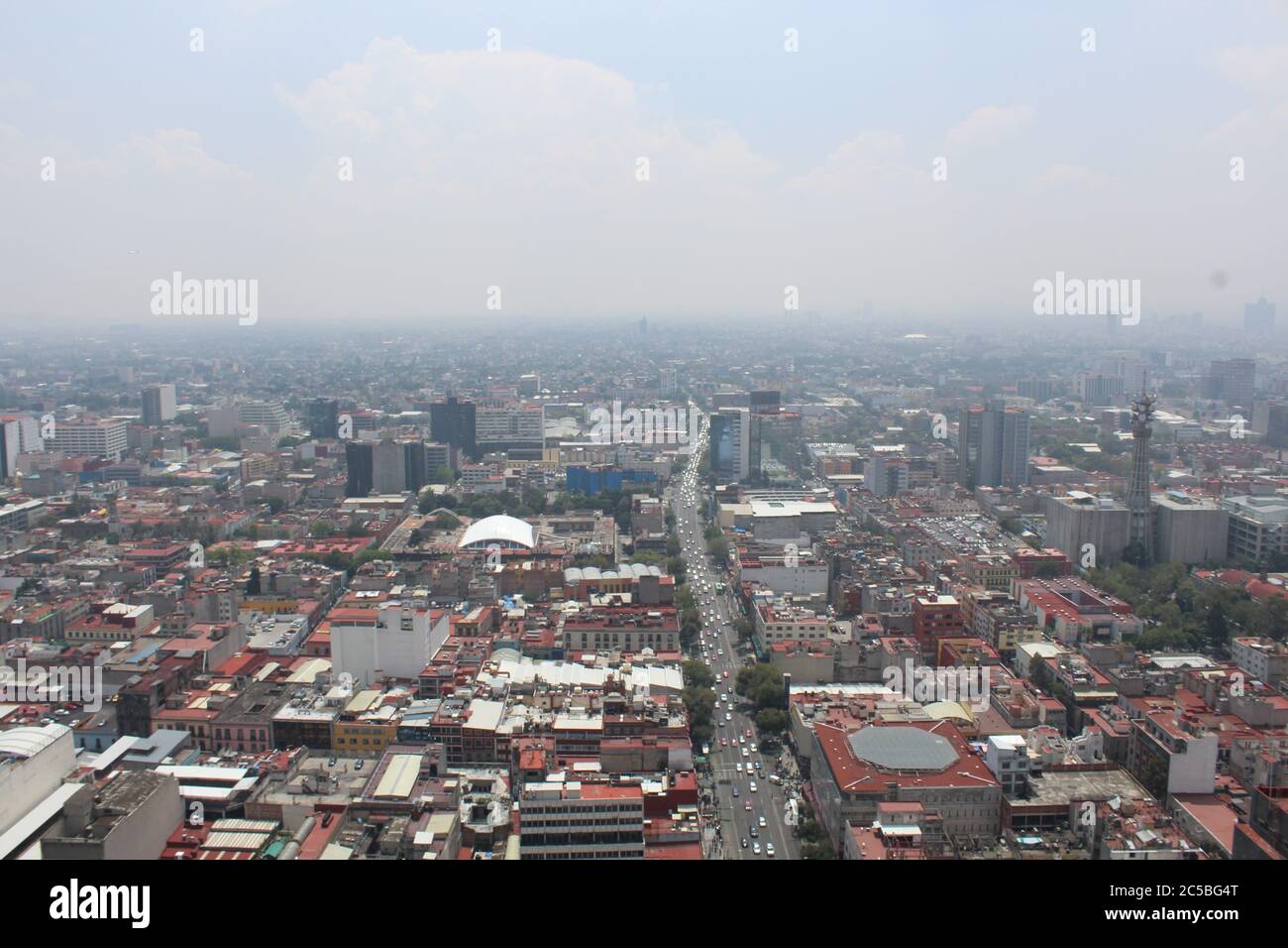 MEXICO CITY, MEXICO - September / 21 / 2018 aerial view of Mexico city Stock Photo