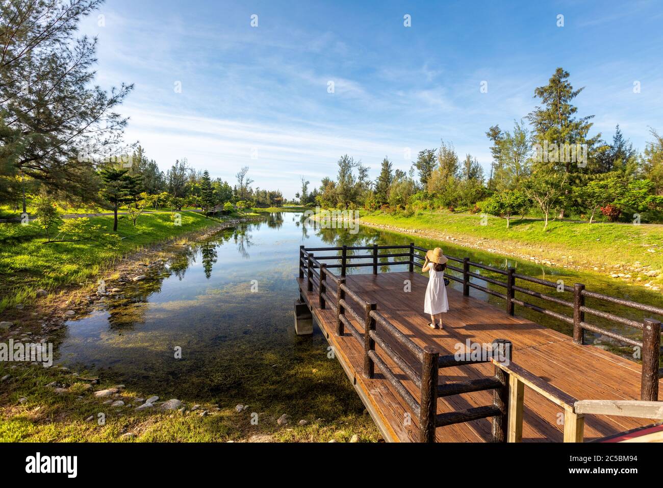 Pipa Lake in Taitung forest park, Taiwan Stock Photo
