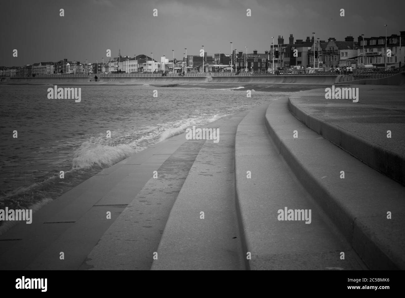 Seawall, sea wall, promenade, waterfront, sea, defences, of towns, of