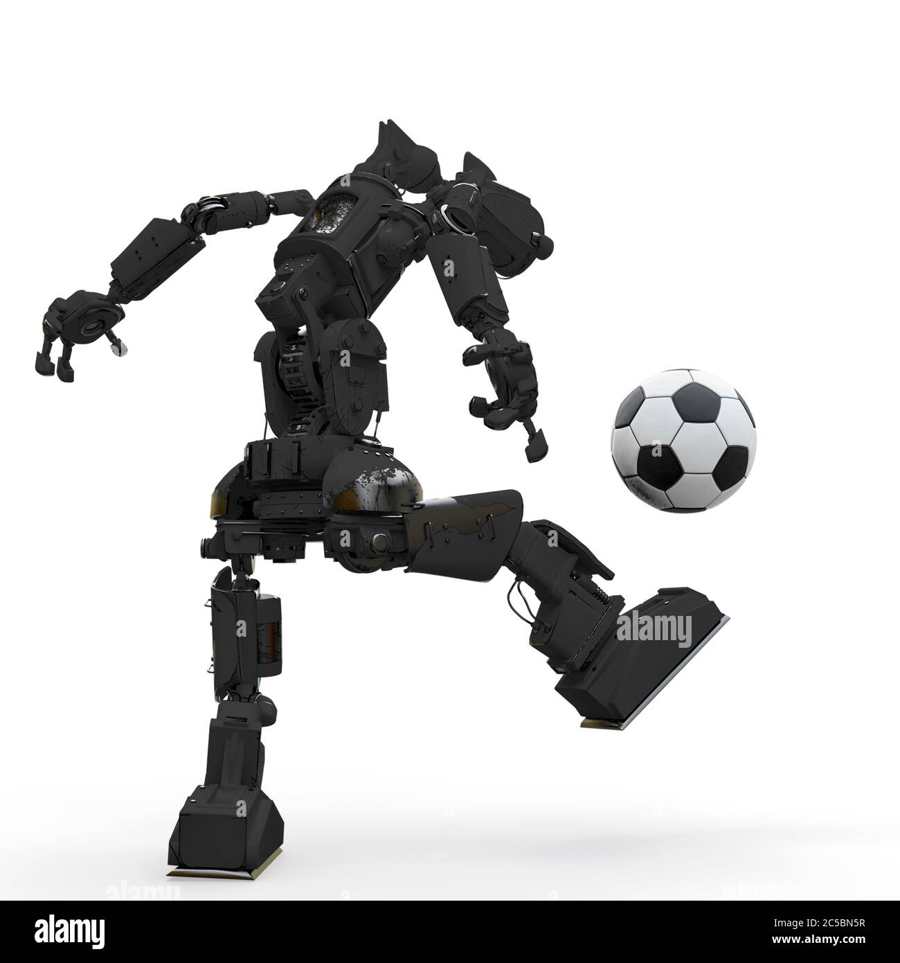 Humanoid robot playing football hi-res stock photography and images - Alamy