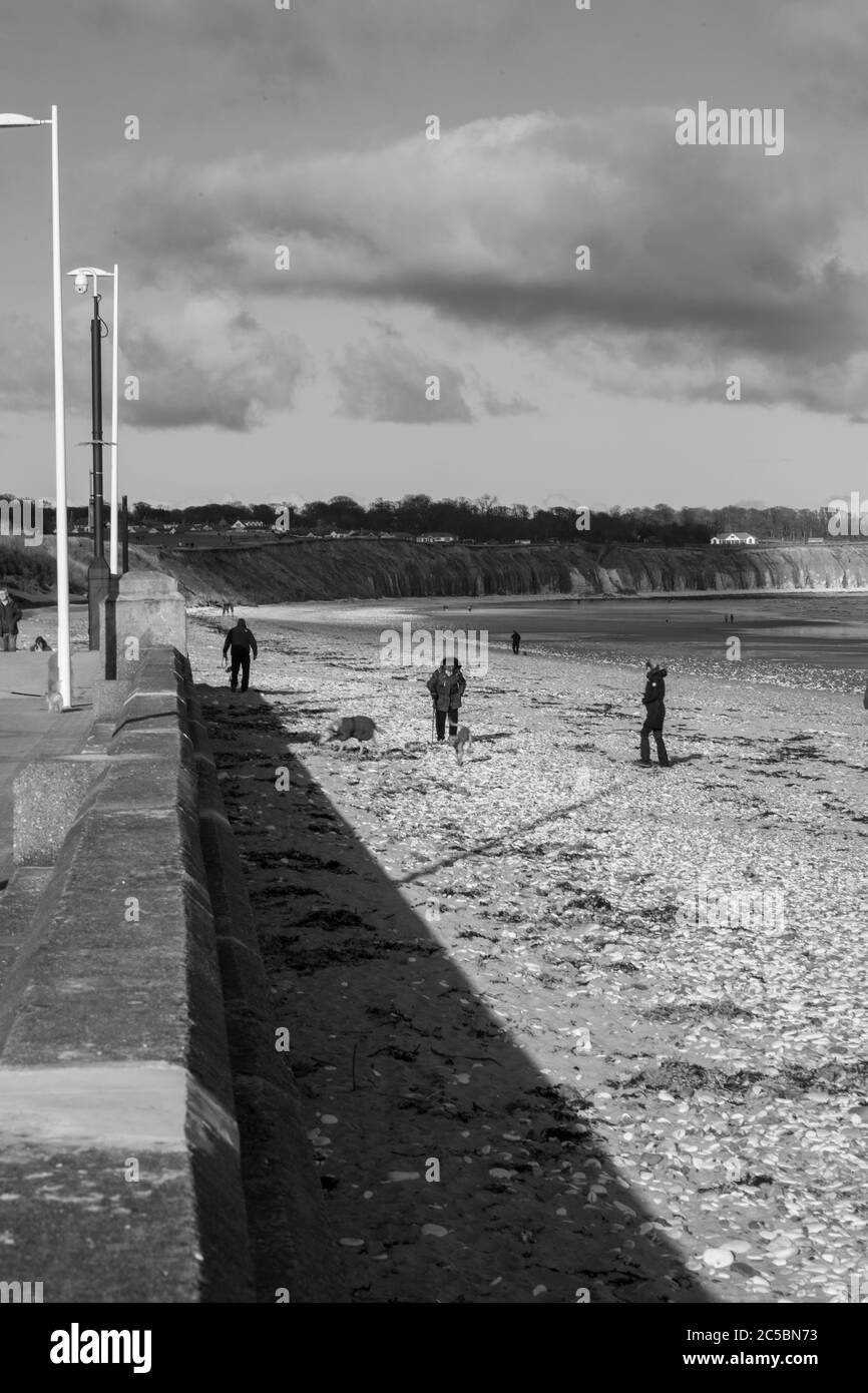 Seawall, sea wall, promenade, waterfront, sea, defences, of towns, of