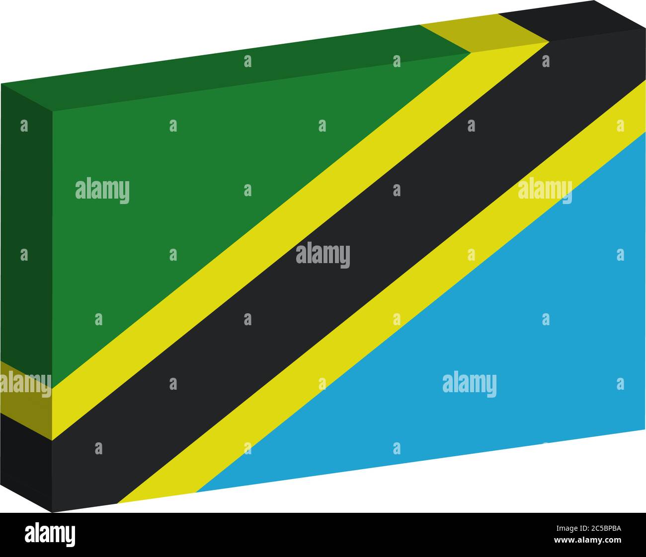 Tanzania flag clip art hi-res stock photography and images - Alamy