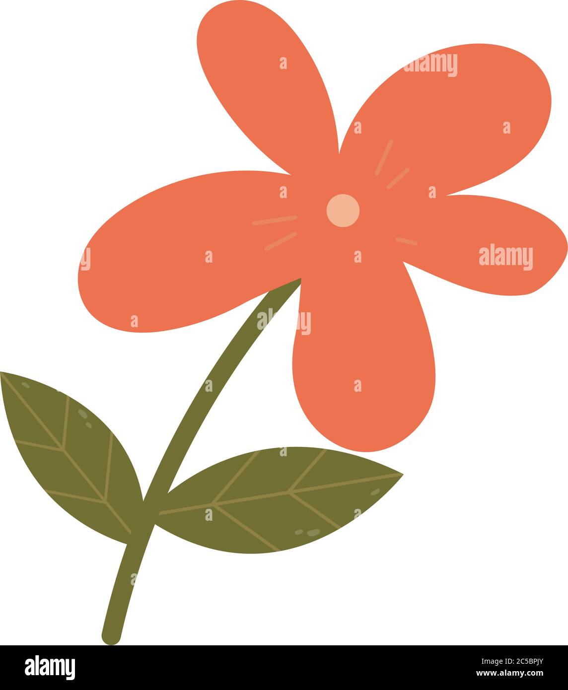 Isolated beauty flower Stock Vector