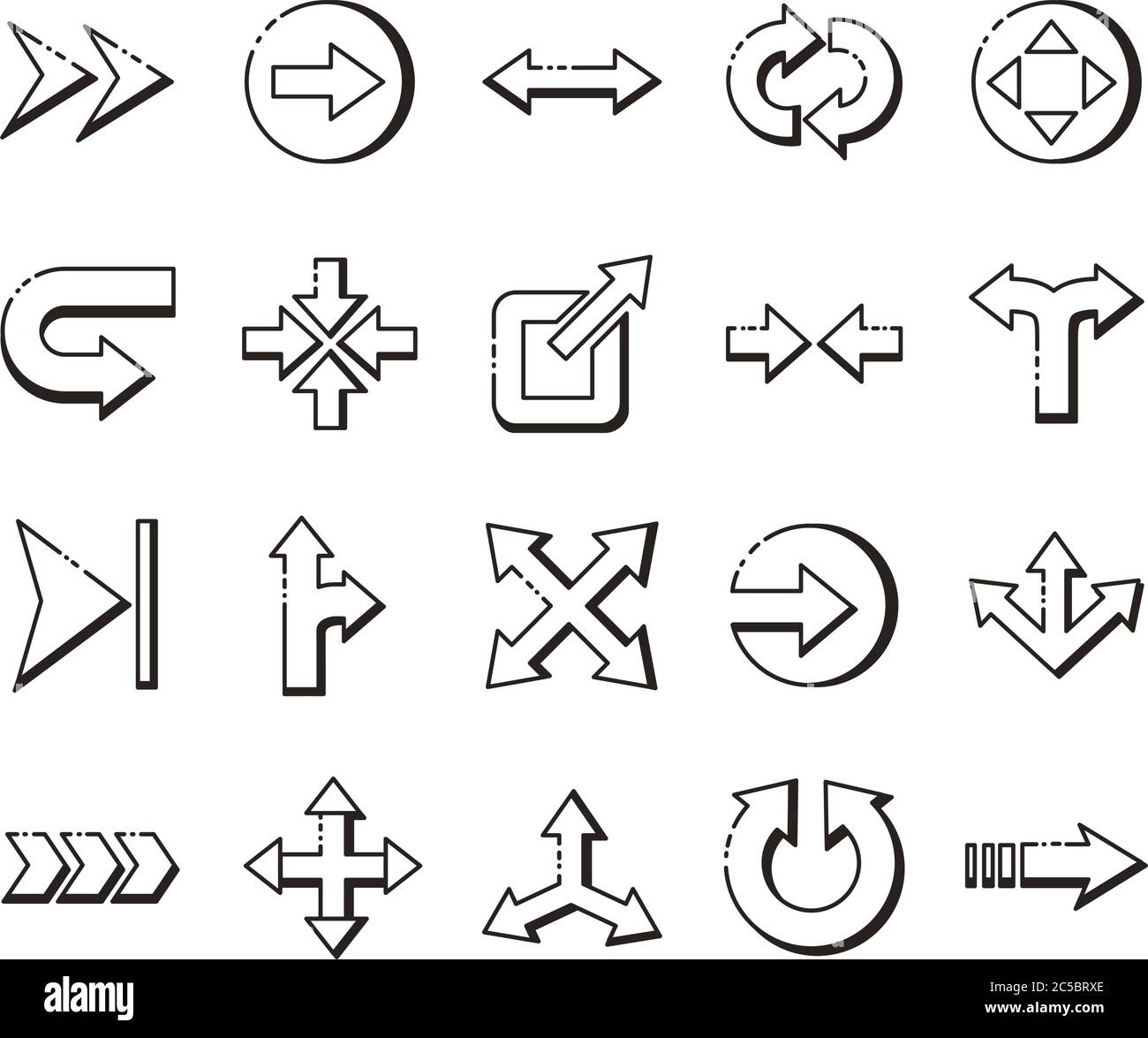 Directional pictogram Stock Vector Images - Alamy