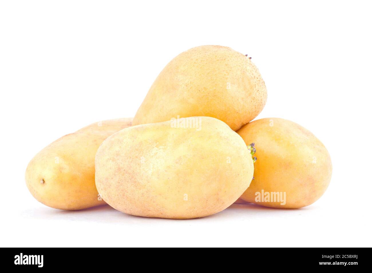 potatoes tubers  from the market on background healthy potato Vegetable food isolated Stock Photo