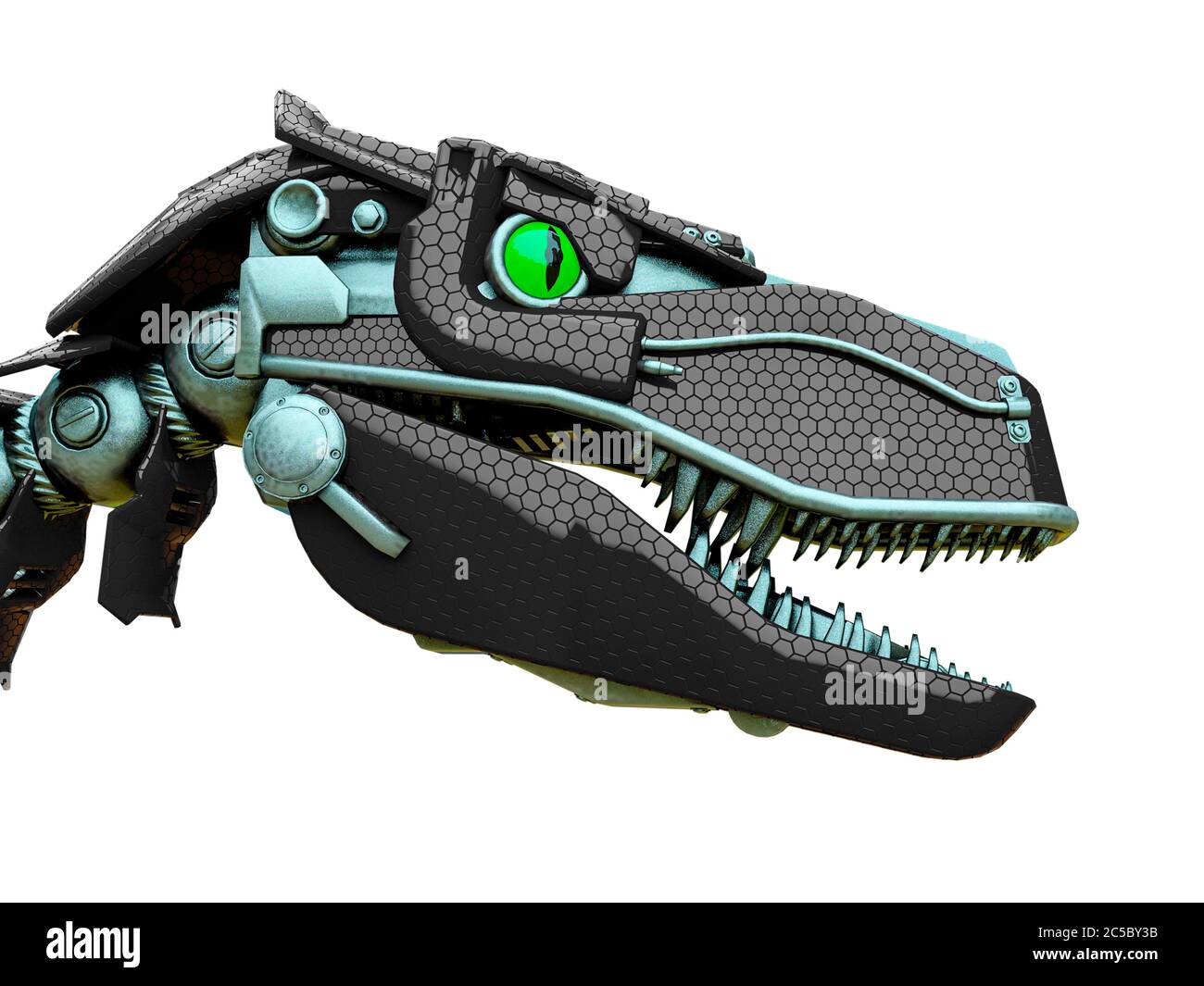 dino raptor robot is running, 3d illustration Stock Photo - Alamy