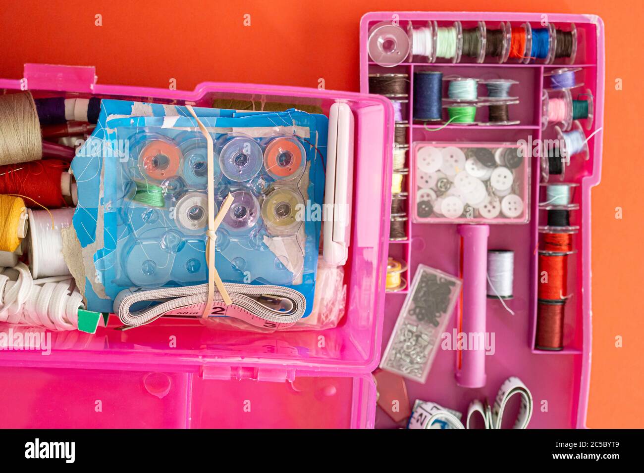 Tailor Kit with sewing materials for mending clothes Stock Photo Alamy