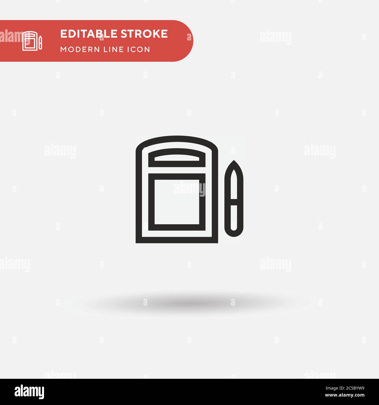 Telesketch Simple vector icon. Illustration symbol design template for web mobile UI element. Perfect color modern pictogram on editable stroke. Telesketch icons for your business project Stock Vector