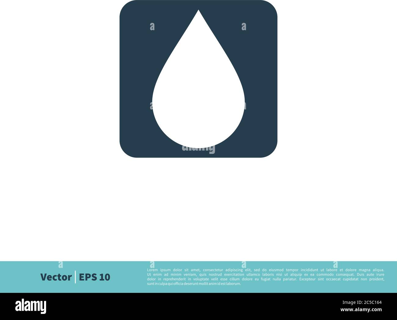 Drop Water Icon Vector Logo Template Illustration Design. Vector EPS 10. Stock Vector