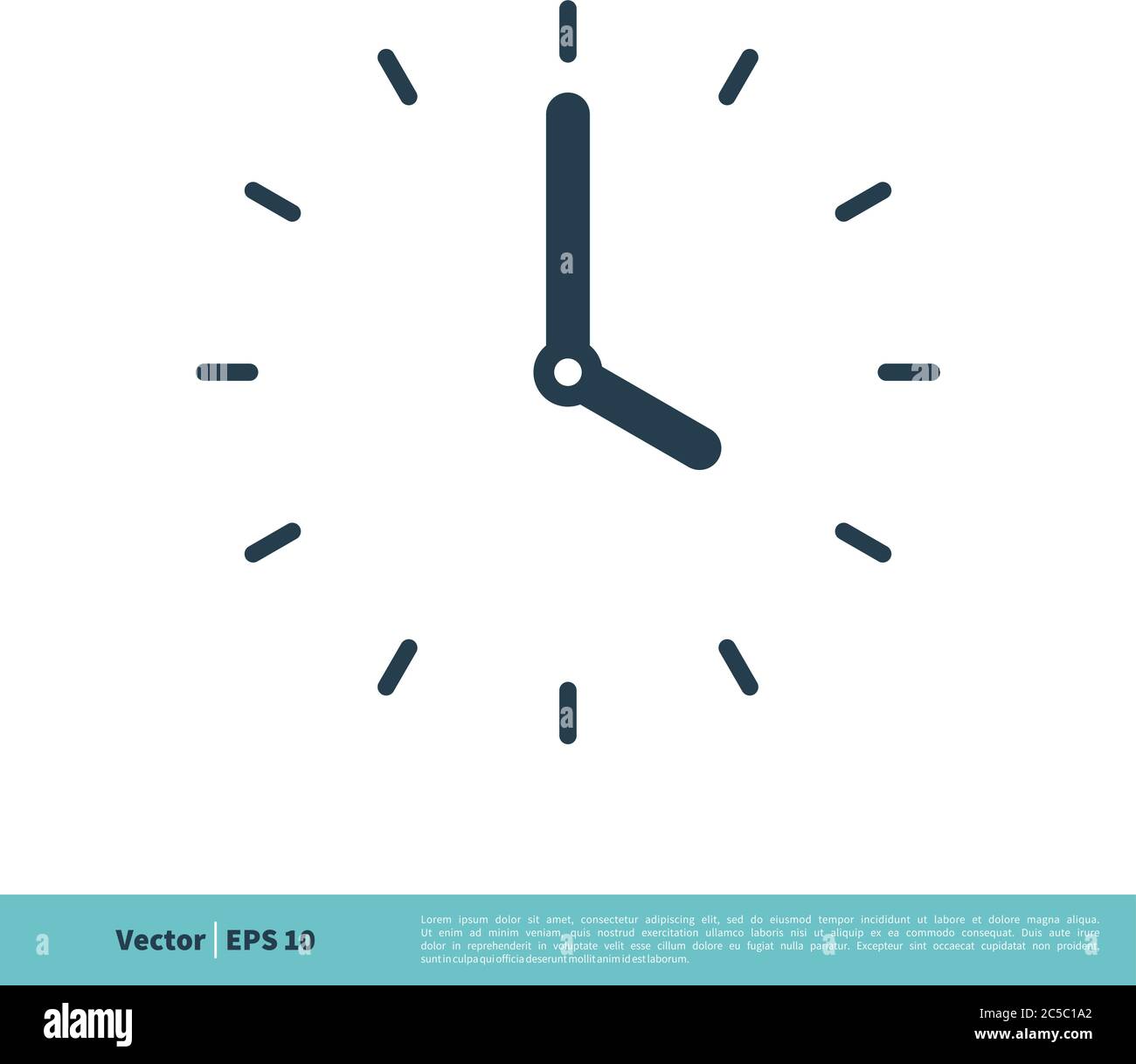 Clock, Time Icon Vector Logo Template Illustration Design. Vector EPS ...