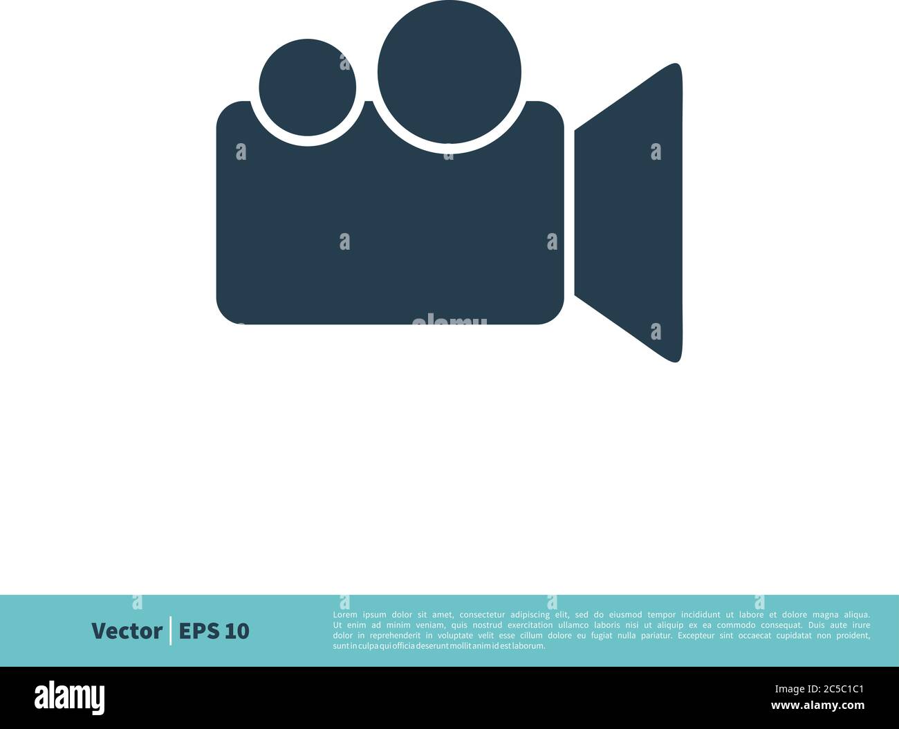 Video Camera Icon Vector Logo Template Illustration Design. Vector EPS 10. Stock Vector