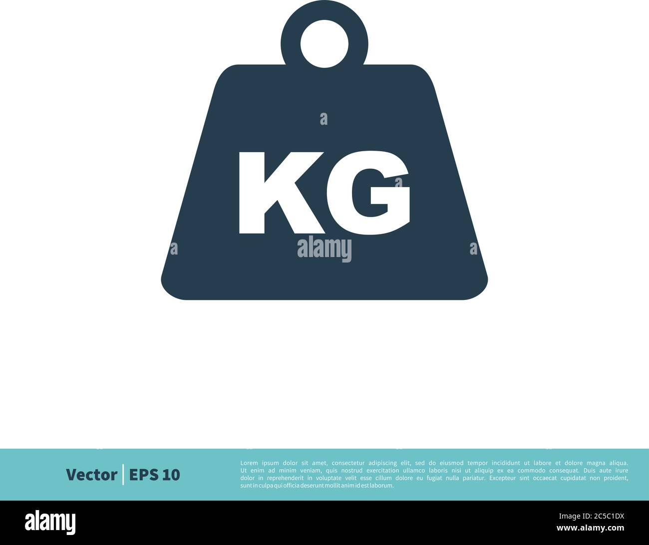 Dumbbell Icon Vector Logo Template Illustration Design. Vector EPS 10. Stock Vector