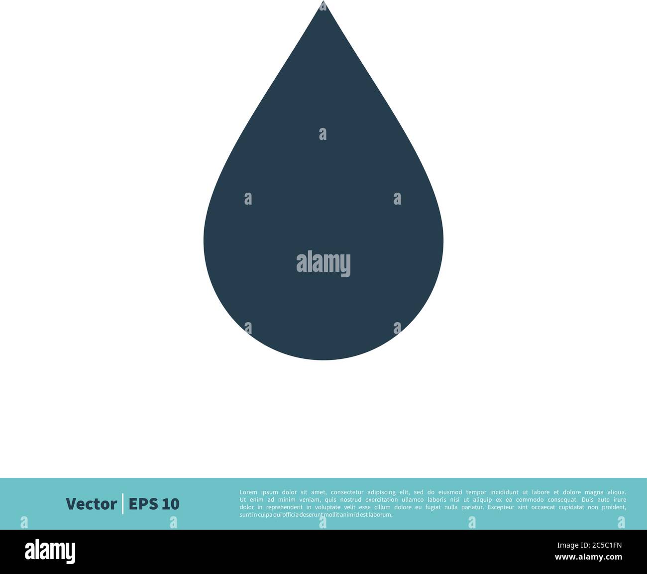 Drop Water Icon Vector Logo Template Illustration Design. Vector EPS 10. Stock Vector