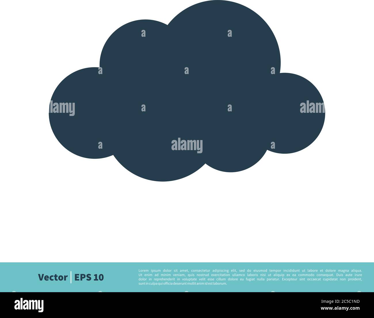 Cloud Icon Vector Logo Template Illustration Design. Vector EPS 10. Stock Vector