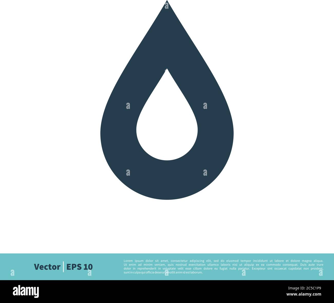Drop Water Icon Vector Logo Template Illustration Design. Vector EPS 10. Stock Vector
