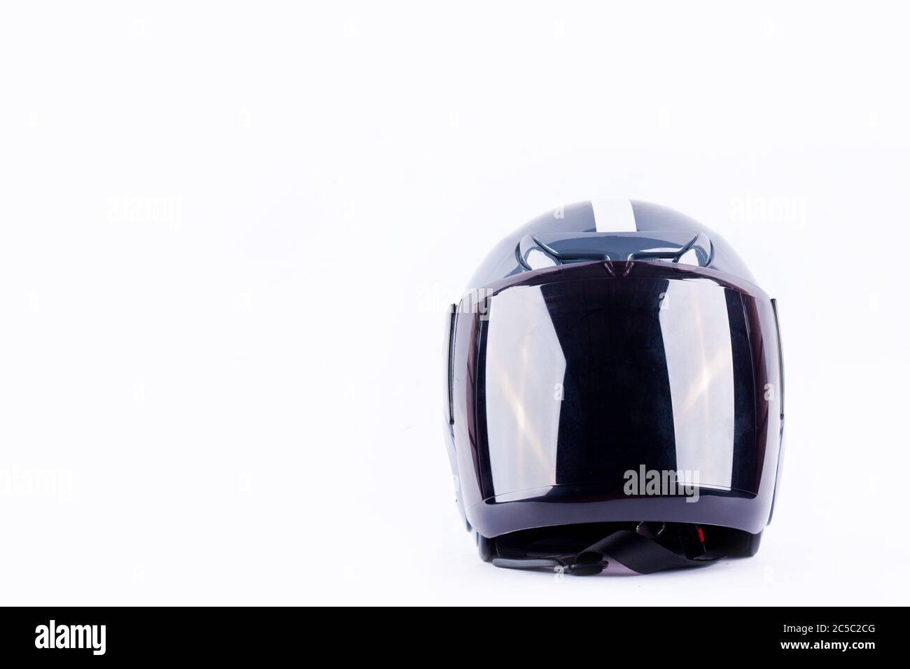 motorcycle helmet on white background helmet safety object isolated Stock Photo
