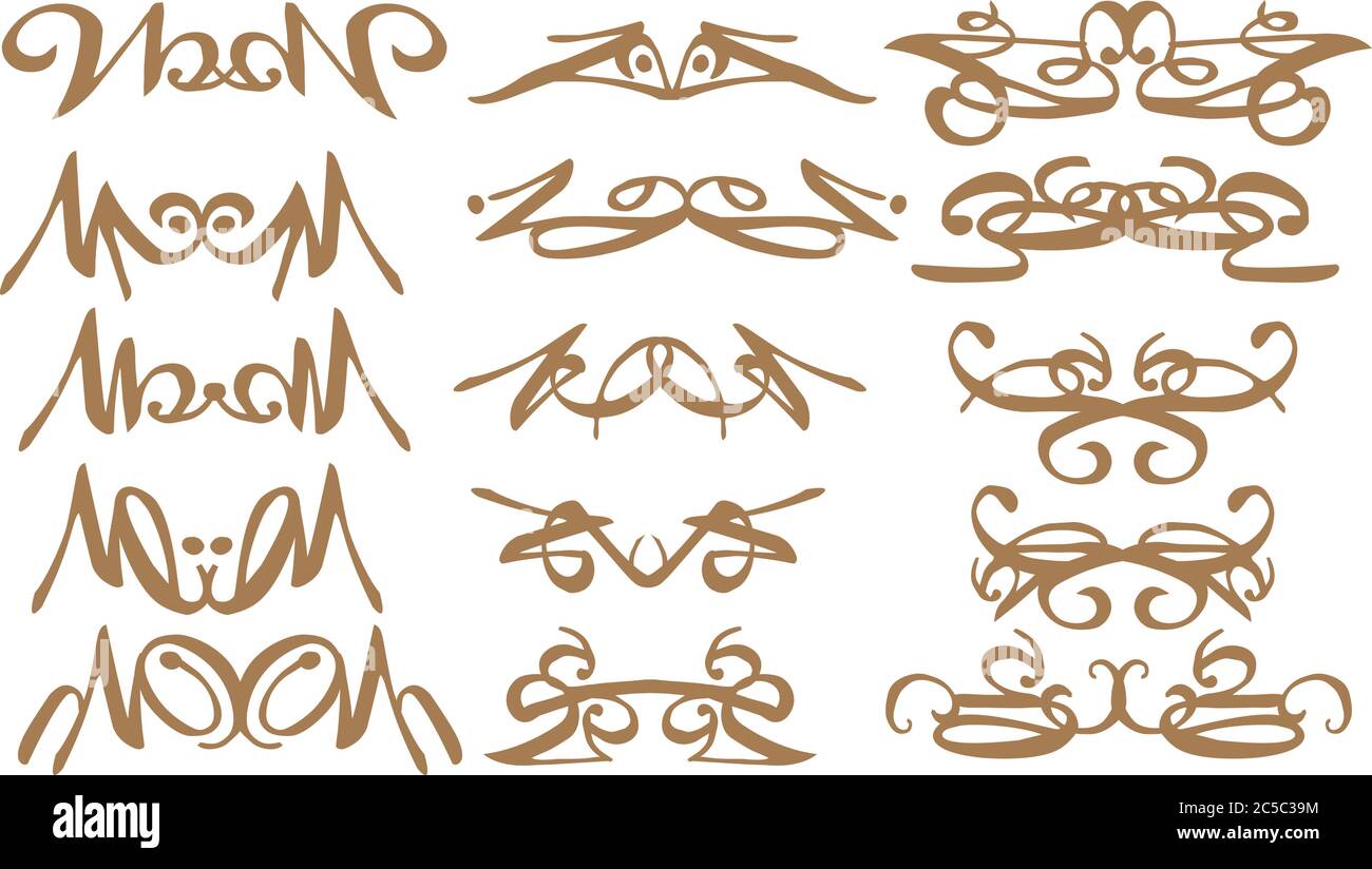 Vector vintage decorative design elements illustration Stock Vector ...